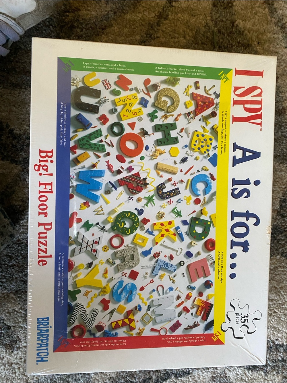 I SPY 'A is for...' Big Floor Puzzle - Colorful Alphabet Design